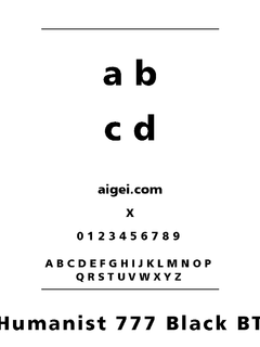 ​HUM777K 字体下载｜设计排版资源