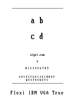 ​VGA949 字体下载｜复古点阵设计资源