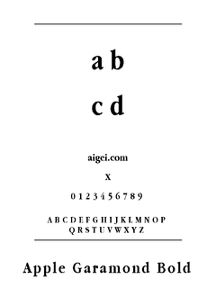 ​Apple Garamond（字体）下载｜设计排版经典字体