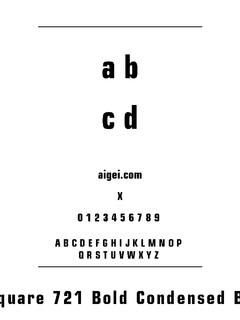 ​SQR721BC 字体下载｜平面设计必备英文字体