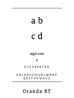 ​奥兰丹（ORANDAN.TTF）字体下载｜设计应用资源